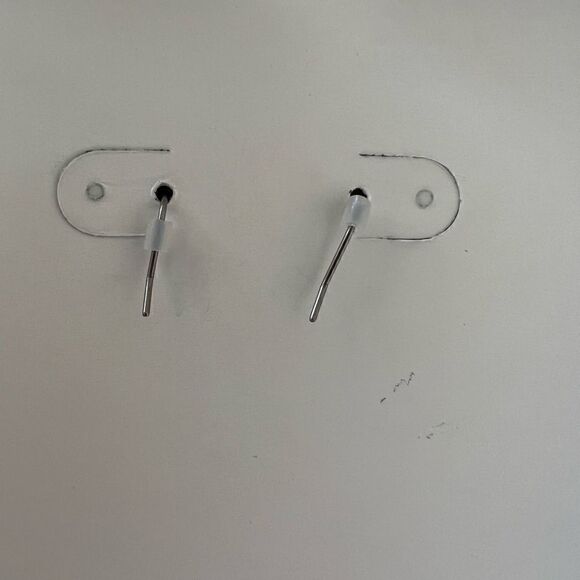 Lucky brand silver tone double drop earrings, snake print - Picture 7 of 7